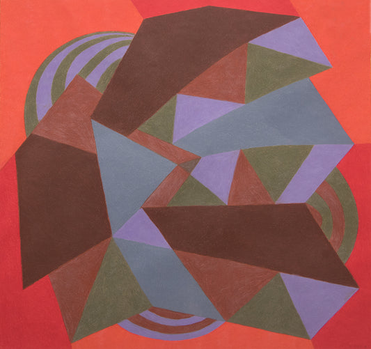 Carnival Series: Zig-Zag, Conte Crayon Drawing, 1979