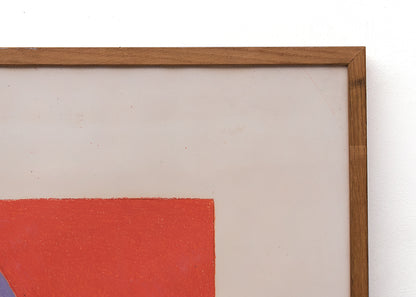 Carnival Series: Zig-Zag, Conte Crayon Drawing, 1979