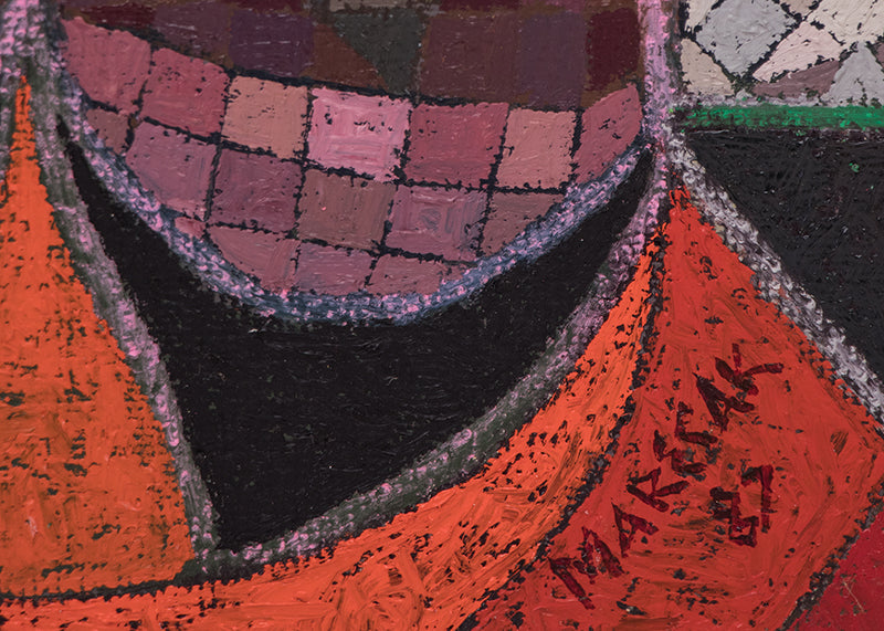 Three Little Maids (Three Abstract Women), Painting, 1987