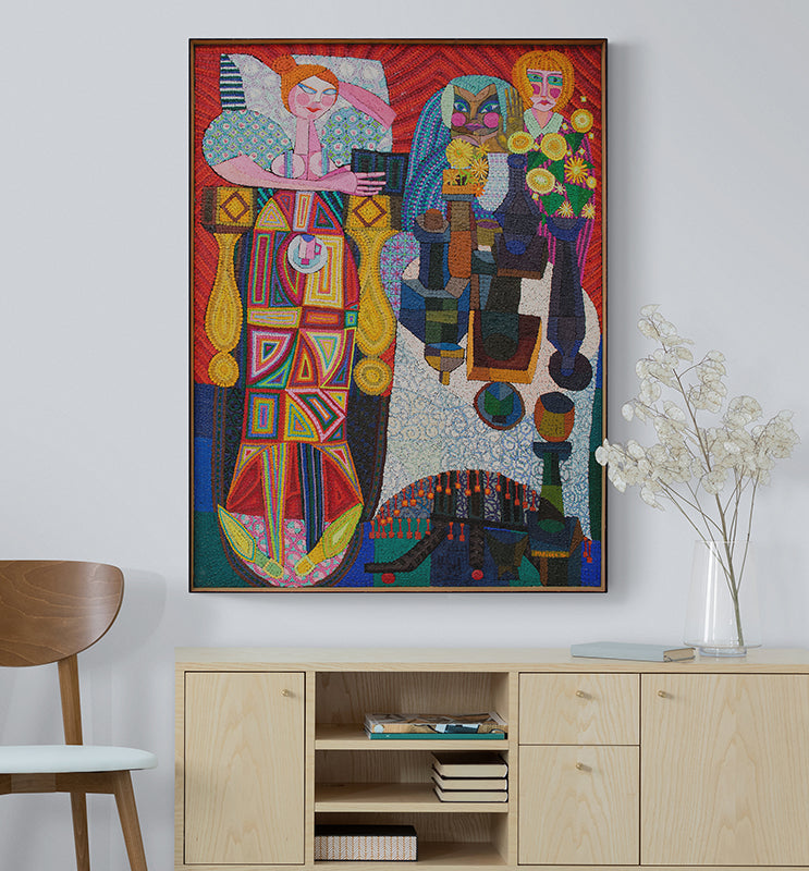 The Three Fates Confused (Three Abstracted Women), Painting, 1976