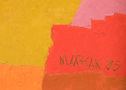Still Life with Masks, Painting, 1983