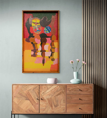 Still Life with Masks, Painting, 1983