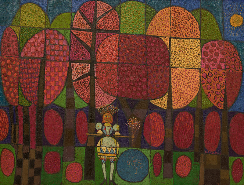 The Enchantress (Woman with Trees), Painting, 1966