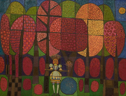 The Enchantress (Woman with Trees), Painting, 1966