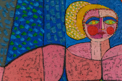 Goddess of Fertility (Abstracted Woman), Painting, 1966