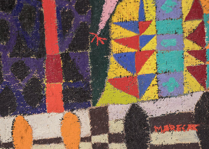 Seven Wise and Foolish Virgins (Fourteen Women), Painting, 1960
