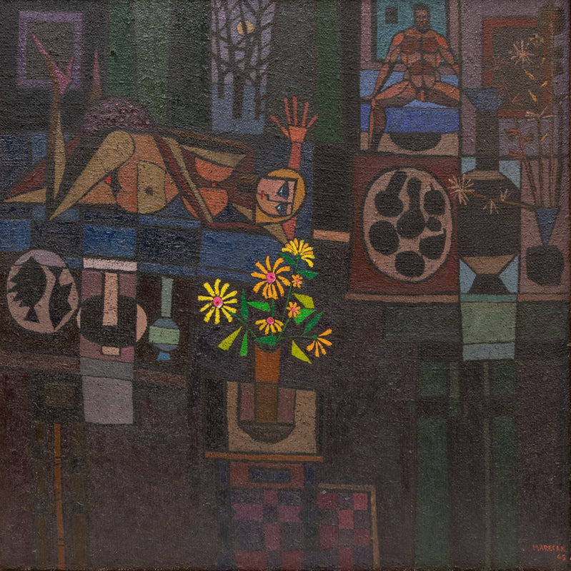 Persephone in the Underworld (Man and Woman), Painting, 1965
