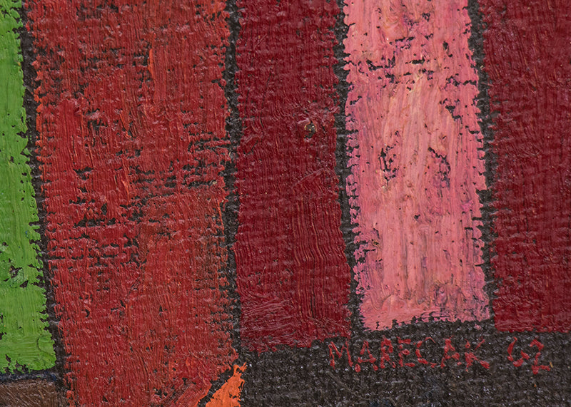 The Three Fates Sit #1 (Three Women), Painting, 1962
