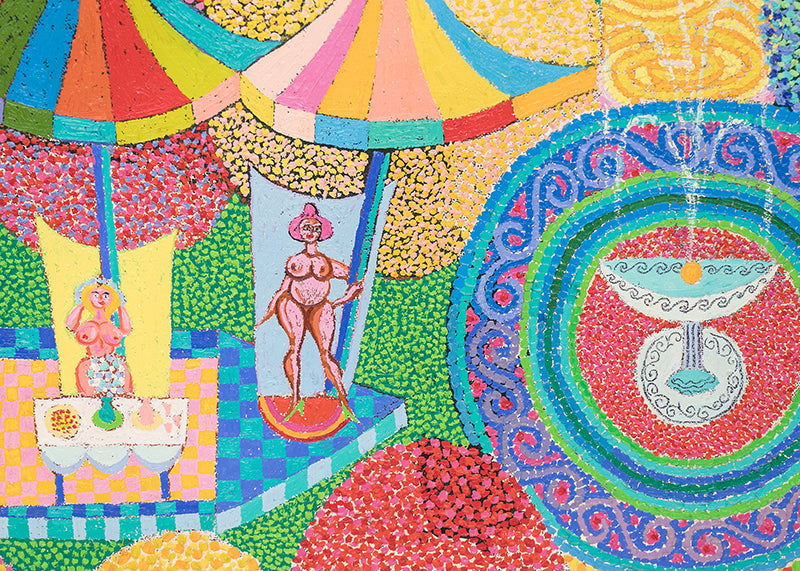 Isis, Venus, Hera, and the Three Fates, Painting, 1987