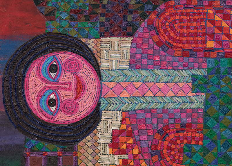 The Fates in an Upside Down World, Painting, 1988