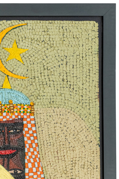 Good Guys and Bad Guys in an Upside Down World (Four Abstracted Figures), Painting, 1985