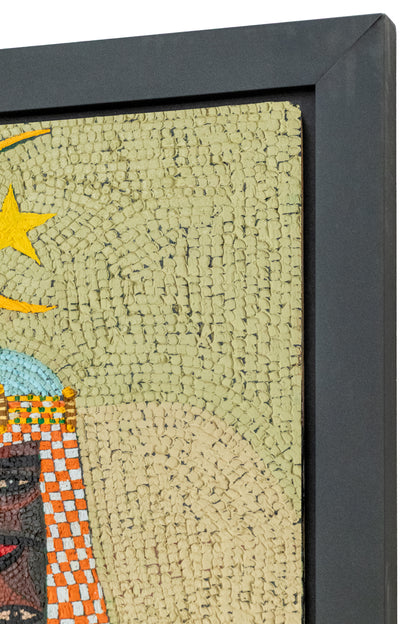 Good Guys and Bad Guys in an Upside Down World (Four Abstracted Figures), Painting, 1985