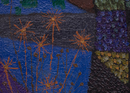 One Bright, One Dark (Two Female Figures), Painting, 1969