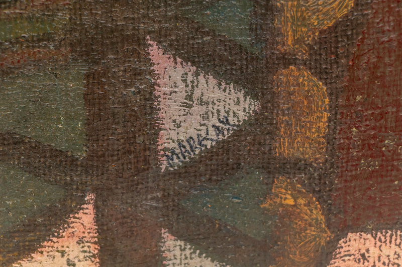 Pods (Abstract in Earth Tones), Painting