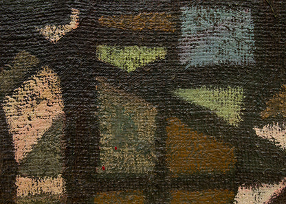 Pods (Abstract in Earth Tones), Painting