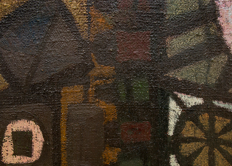 Pods (Abstract in Earth Tones), Painting