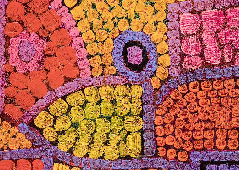 Spell (Abstract in Red, Orange, Gold, Pink, and Violet), Painting, 1987