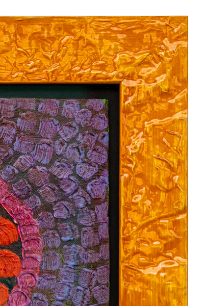 Spell (Abstract in Red, Orange, Gold, Pink, and Violet), Painting, 1987