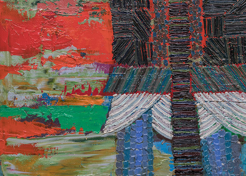 The Four Winter Months (Four Abstracted Figures), Painting, 1985