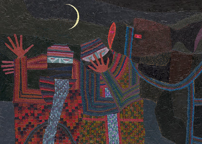 The Joke (Figures Laughing), Painting, circa 1980