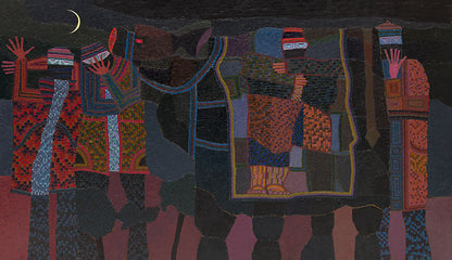 The Joke (Figures Laughing), Painting, circa 1980