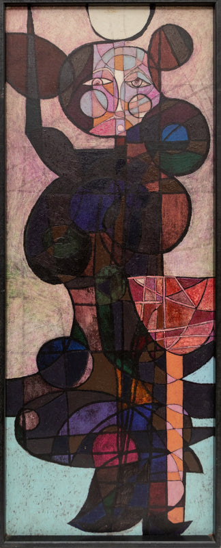 Winter Witch (Abstract Female Figure), Painting, 1989