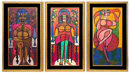 The Dance of Salome (Triptych), Painting, dated 1967