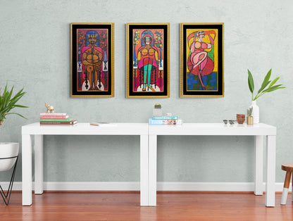 The Dance of Salome (Triptych), Painting, dated 1967