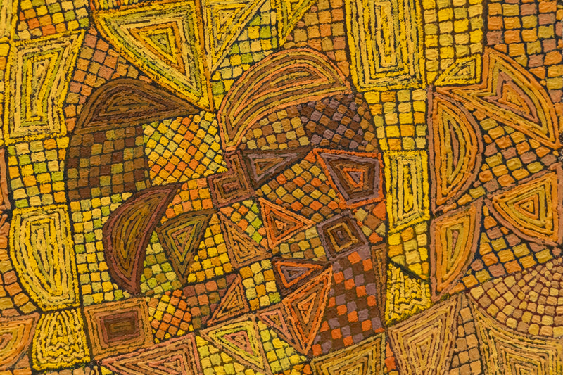 The Gold Witch (Abstract Female Figure), Painting, 1980