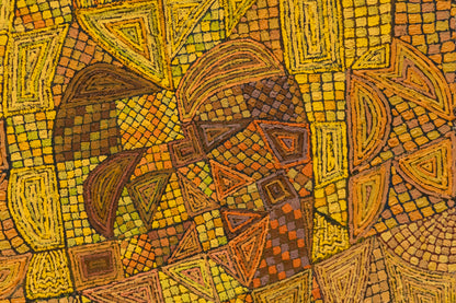 The Gold Witch (Abstract Female Figure), Painting, 1980