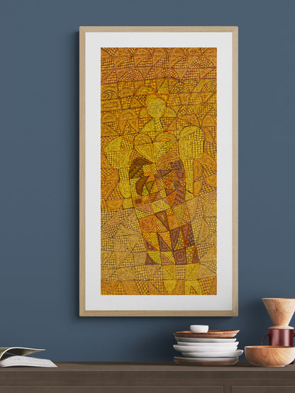 The Gold Witch (Abstract Female Figure), Painting, 1980