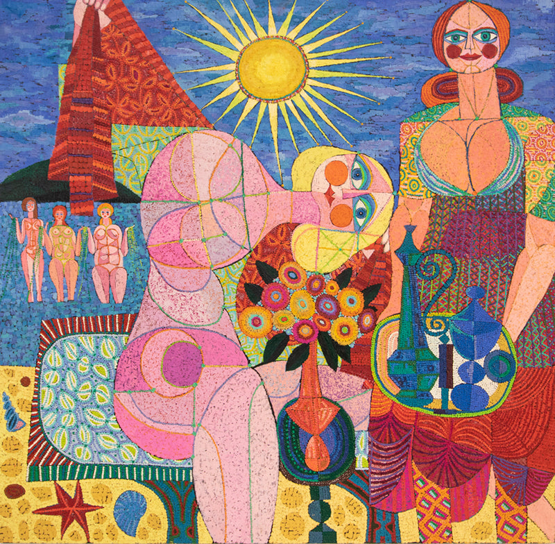Birth Of Venus (Five Women), Painting, 1979