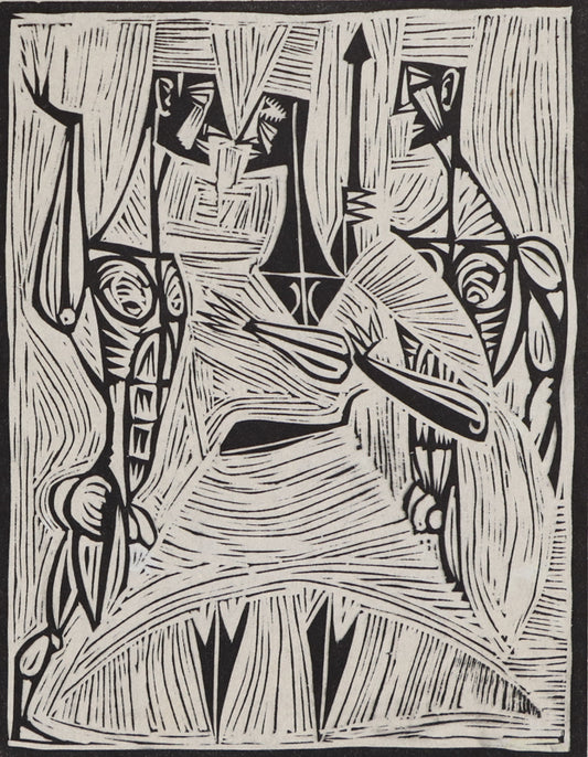 Edward Marecak (1919-1993) artwork for sale. The Abduction of Helen, Print, circa 1940-1970, Denver, Colorado, Art Gallery)