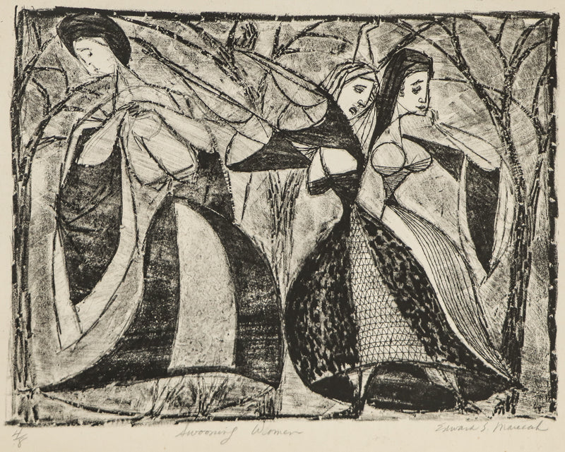 Swooning Women, Print