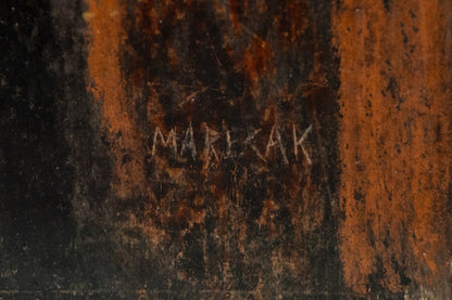 Forest of the Autumn Witch (Abstracted Forest), Painting, circa 1960