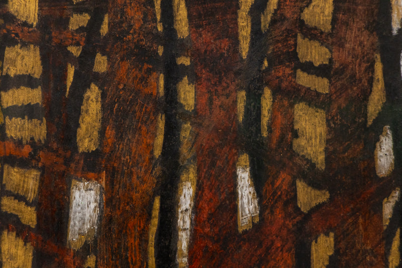 Forest of the Autumn Witch (Abstracted Forest), Painting, circa 1960