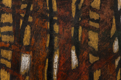 Forest of the Autumn Witch (Abstracted Forest), Painting, circa 1960
