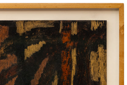 Forest of the Autumn Witch (Abstracted Forest), Painting, circa 1960