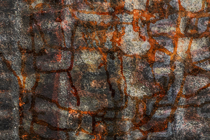 Mystic Ladders (Abstract in Brown, Orange, Cream, and Violet), Painting, 1960