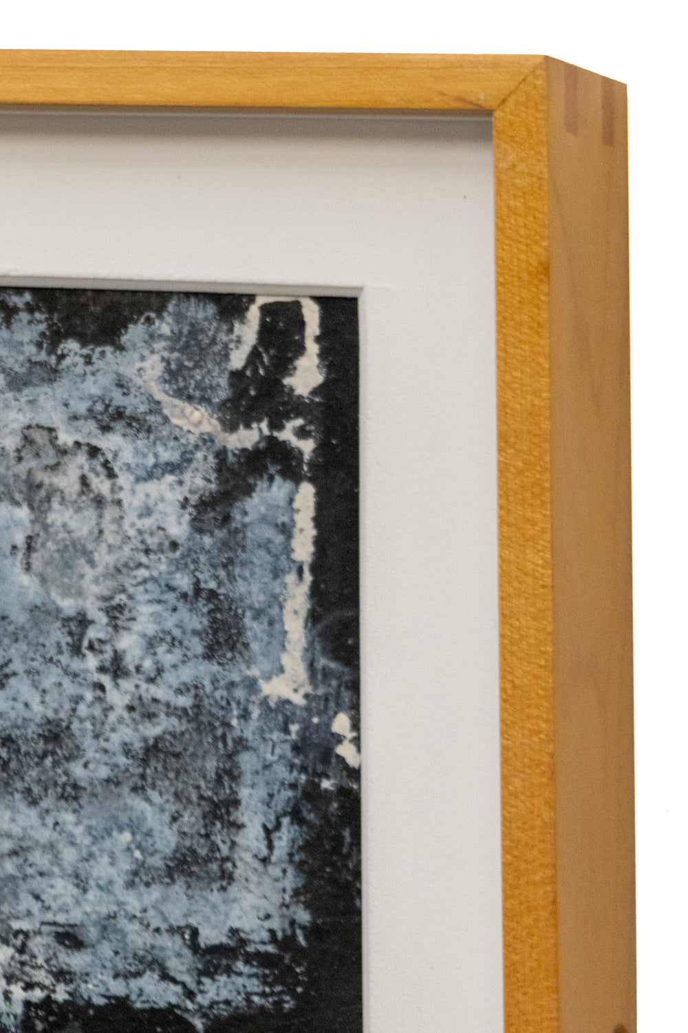 Winter Kachinas (Abstract in Black, Gray, White, and Blue), Painting, 1960
