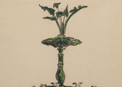 Untitled (Green Fountain), Painting, 1939