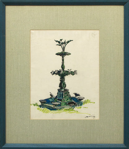 Untitled (Green Fountain), Painting, 1939