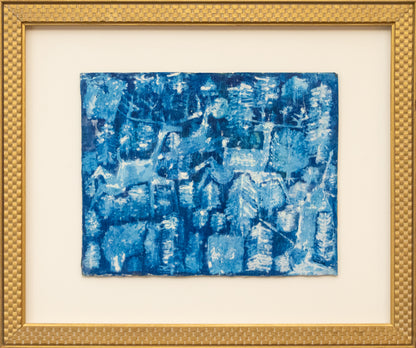 Reindeer (Abstracted Reindeer and Pines), Painting, 1960