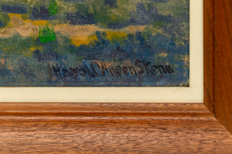 Ghost Town (Mountain Landscape with a Prospector), Painting, 1963