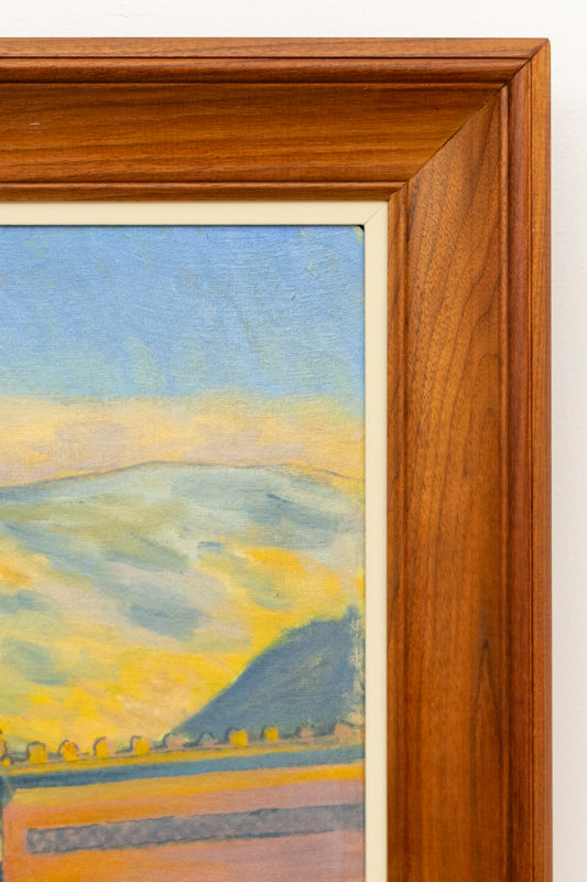 Ghost Town (Mountain Landscape with a Prospector), Painting, 1963
