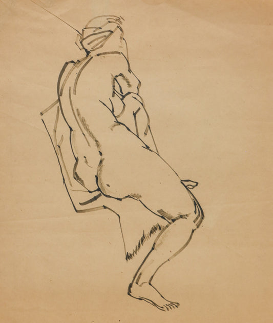 Edward Marecak (1919-1993) artwork for sale. Untitled (Figure Study), Drawing, Denver, Colorado, Art Gallery)