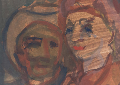 Ranchers (Three Figures), Painting, 1948