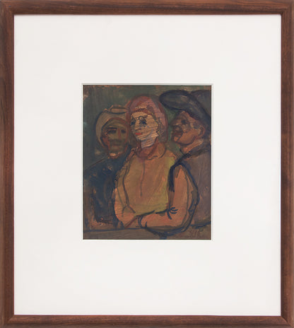 Ranchers (Three Figures), Painting, 1948