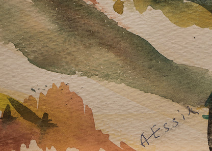 Untitled (Mountain Landscape), Painting, circa 1935