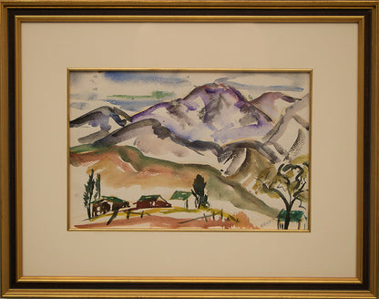Untitled (Mountain Landscape), Painting, circa 1935